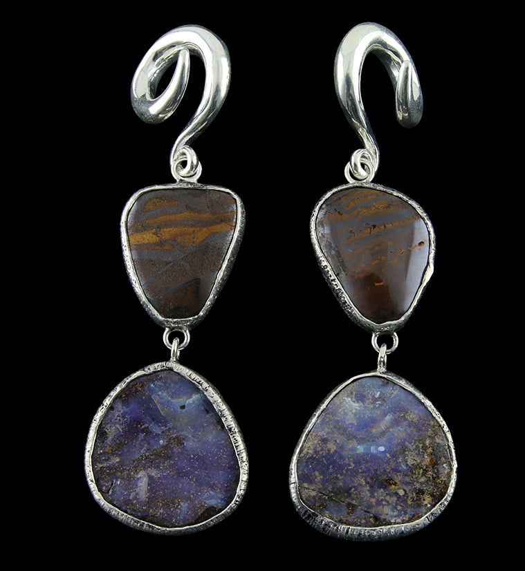 Boulder Opal Ear Weights Version