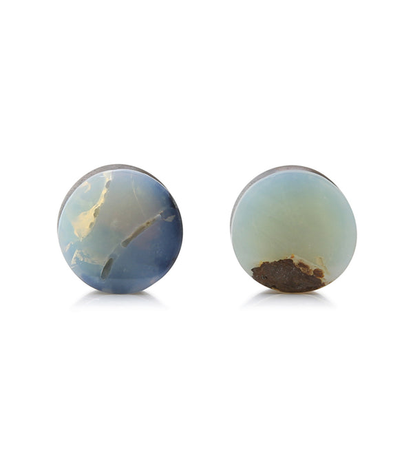 Boulder Opal Stone Plugs 00G (10mm) Version 2