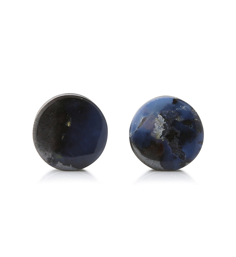 Boulder Opal Stone Plugs 00G (10mm) Version 3