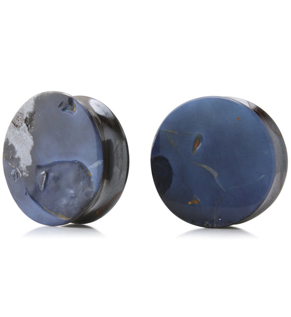 Boulder Opal Stone Plugs 1 Inch (25.5mm) Version 19