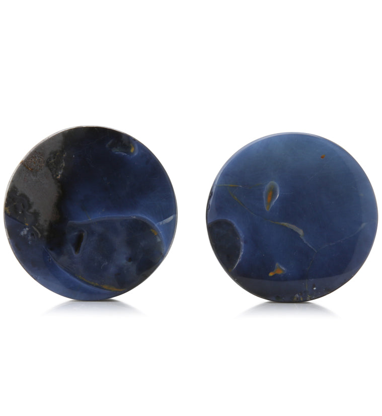 Boulder Opal Stone Plugs 1 Inch (25.5mm) Version 19