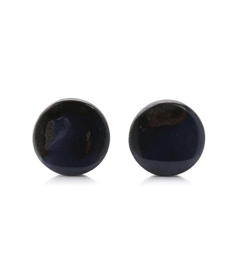 Boulder Opal Stone Plugs 1/2" (12mm) Version 6