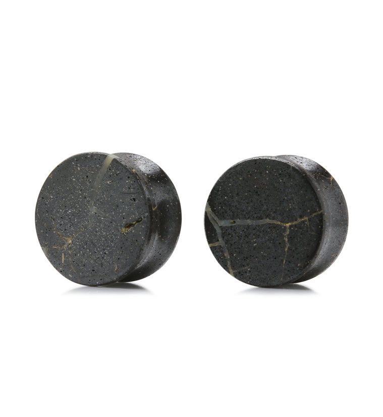 Boulder Opal Stone Plugs 5/8" (16mm) Version 2