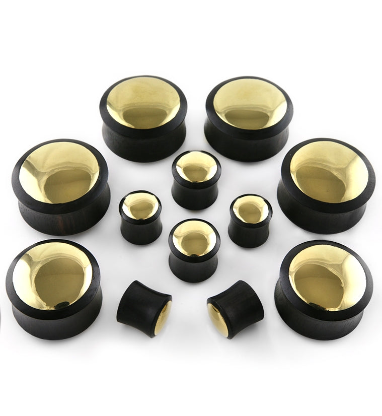 Brass Inset Wooden Plugs