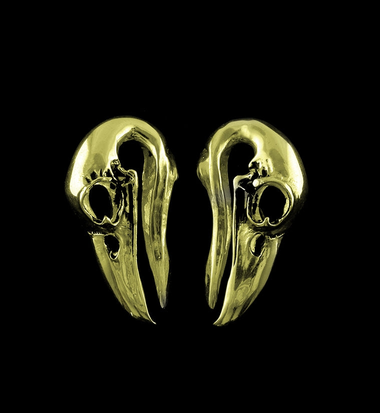 Raven Brass Ear Weights