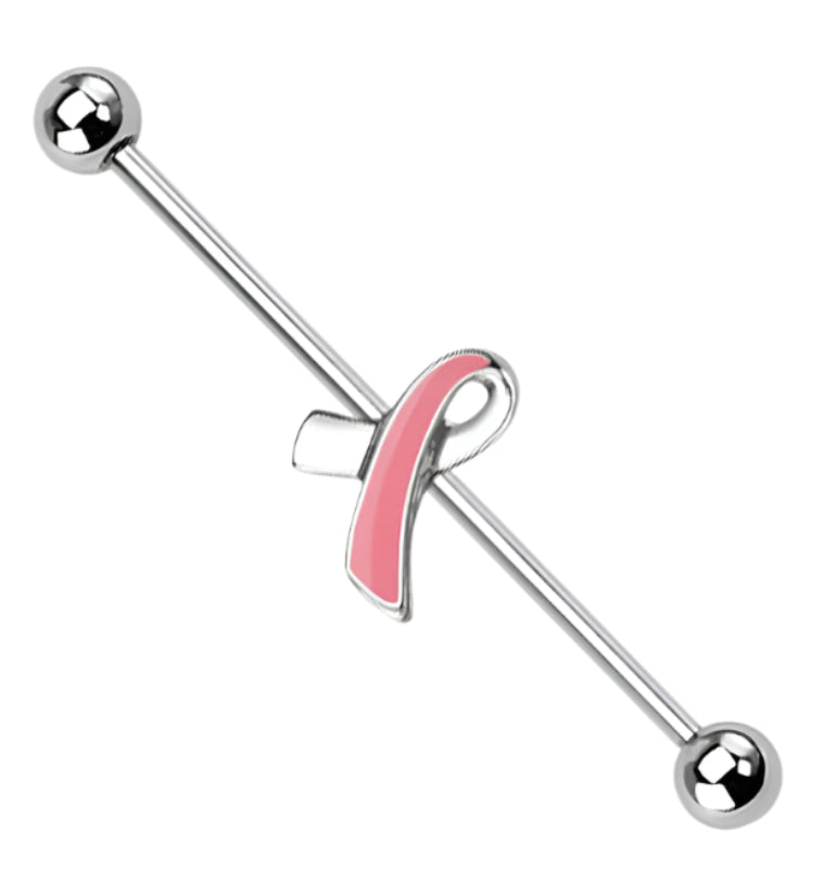 Breast Cancer Awareness Industrial Barbell