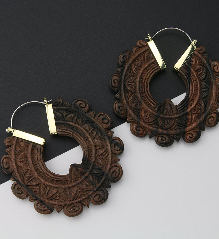 Bullion Areng Wooden Hangers / Earrings