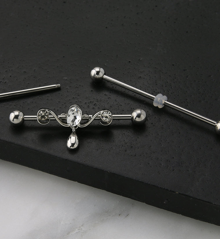 Candelabrum CZ Industrial Barbell