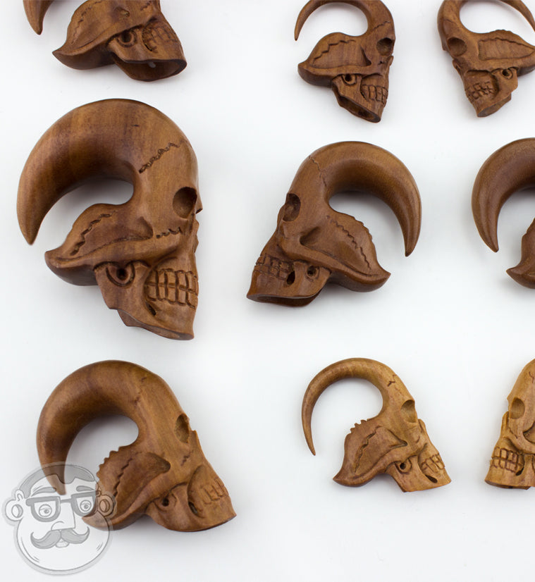 Skull Saba Wood Hangers