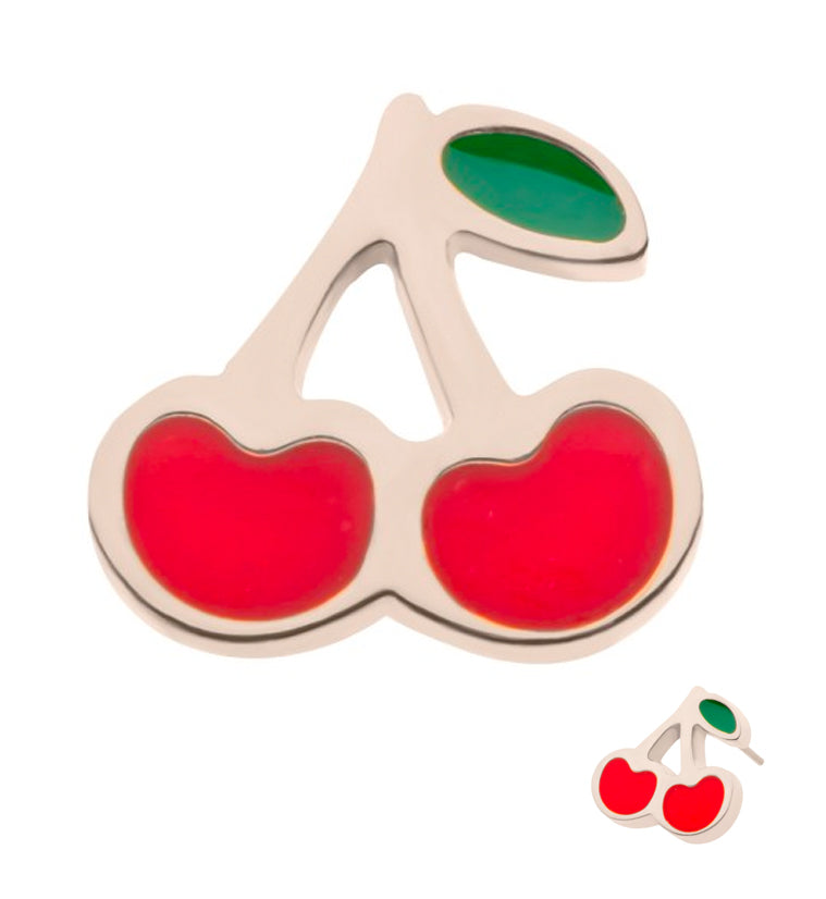 Cherry Threadless Titanium Top