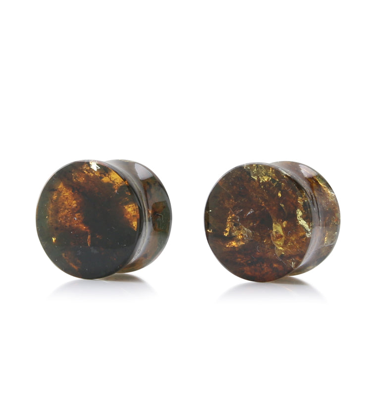 Chiapas Amber Plugs 5/8" (15.5mm) - Version 24