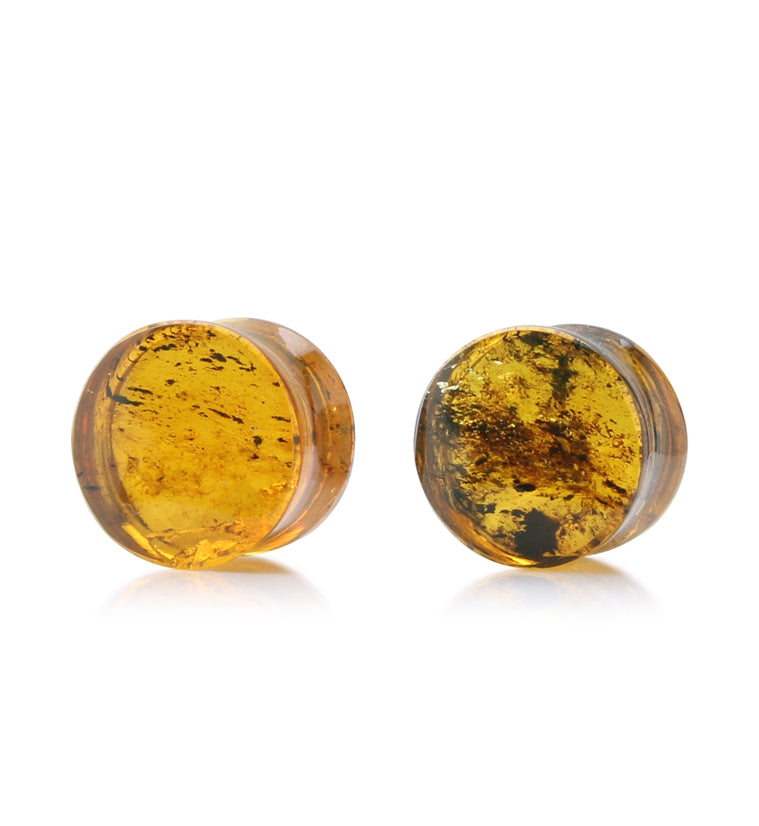 Chiapas Amber Plugs 5/8" (16mm) - Version 14