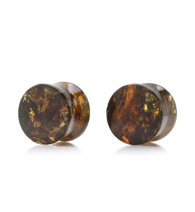 Chiapas Amber Plugs 5/8" (16mm) - Version 15
