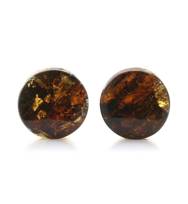 Chiapas Amber Plugs 5/8" (16mm) - Version 15