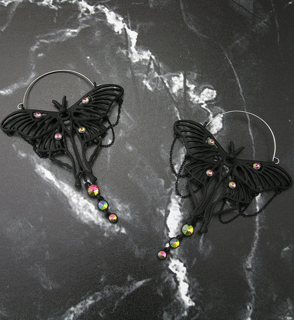 Chic Butterfly Plug Hoops
