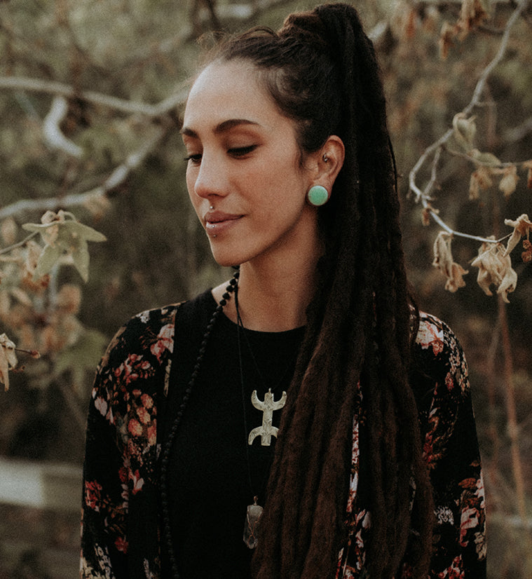 Chrysoprase Stone Plugs