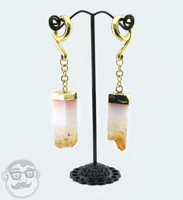 Citrine Tower Brass Hangers