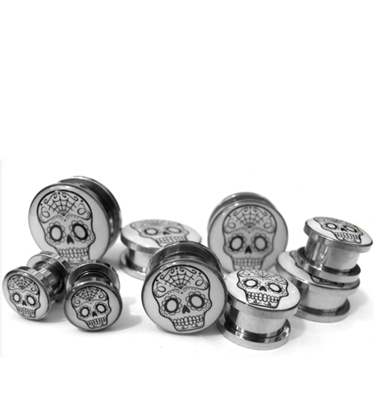 Classic Sugar Skull Plugs