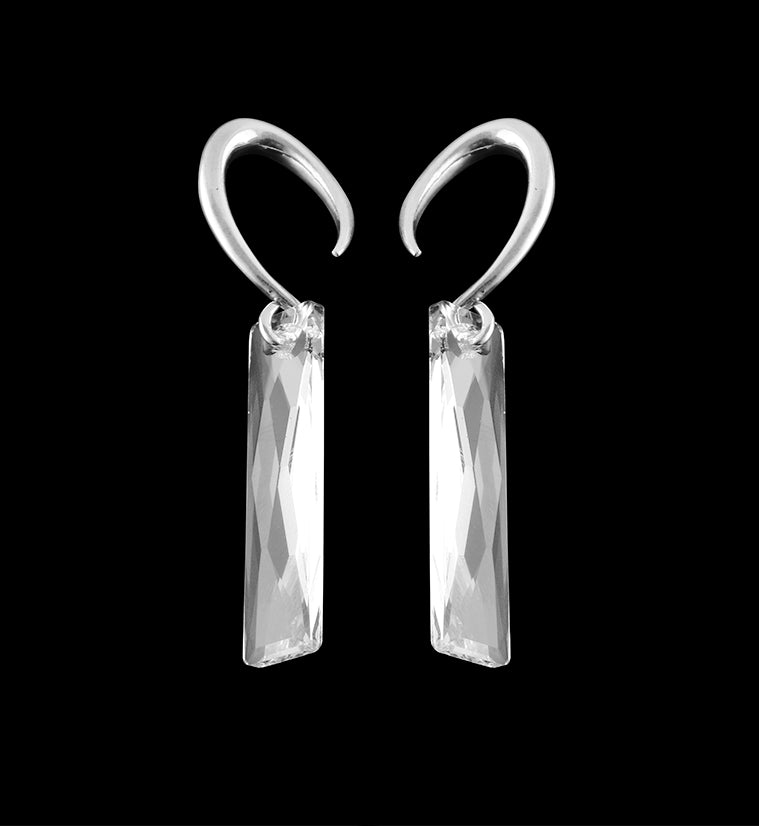 Swarovski Clear Tower CZ Brass Hangers