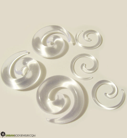 Acrylic Clear Spirals