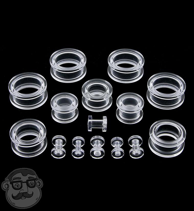 Acrylic Clear Ear Tunnels