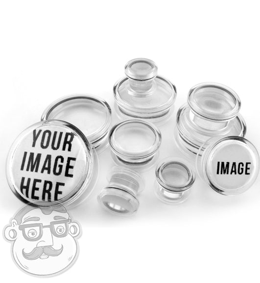Clear Custom Image Plugs