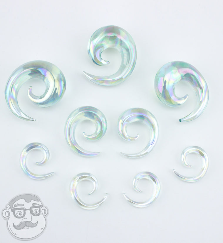 Clear Rogue Glass Spirals
