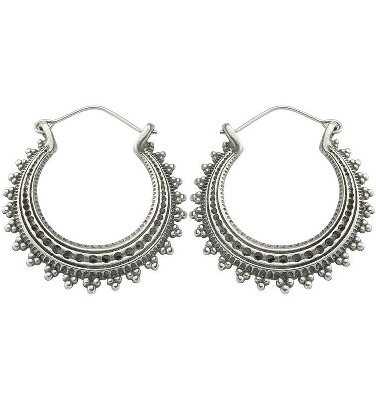 Clinch White Brass Hangers / Earrings