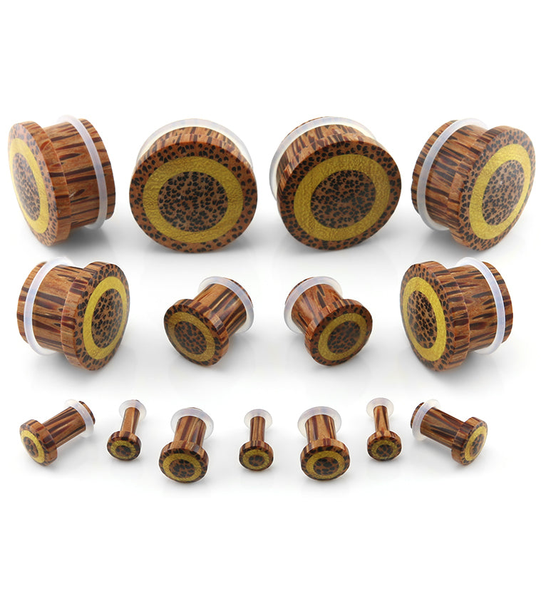 Single Flare Coconut Wood Plugs with Jackfruit