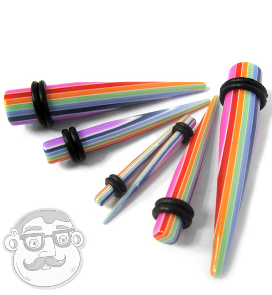 Striped Rainbow Taper