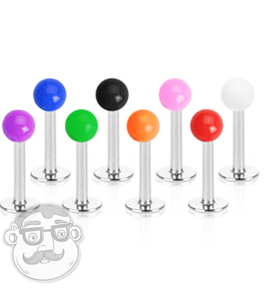 Color Ball Steel Lip Rings