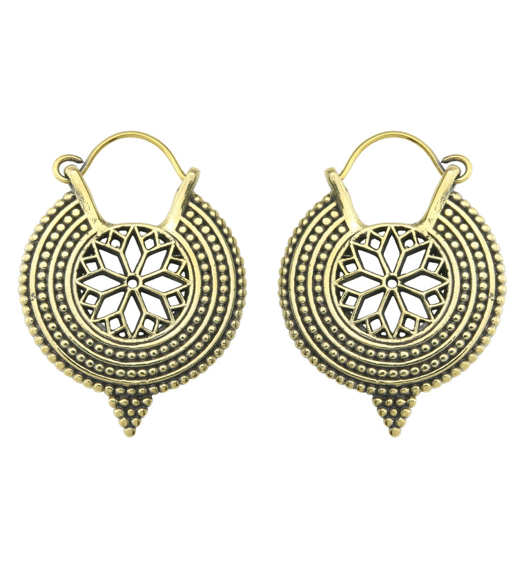 Compass Brass Hangers / Earrings