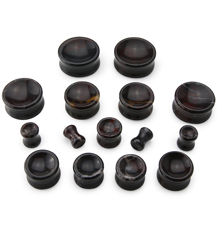 Concave Bloodstone Plugs