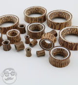 Coconut Wooden Tunnels with White Resin Inlay