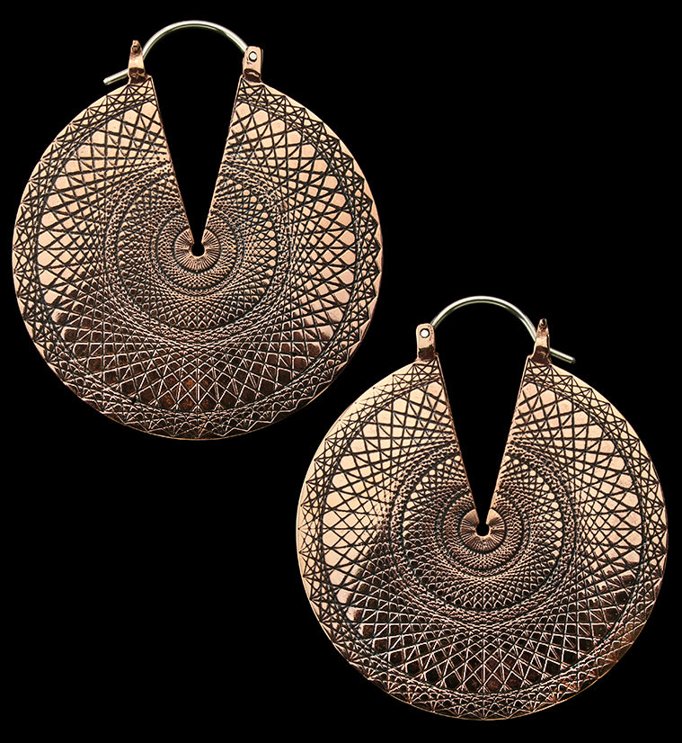 Baroque Copper Ear Weights