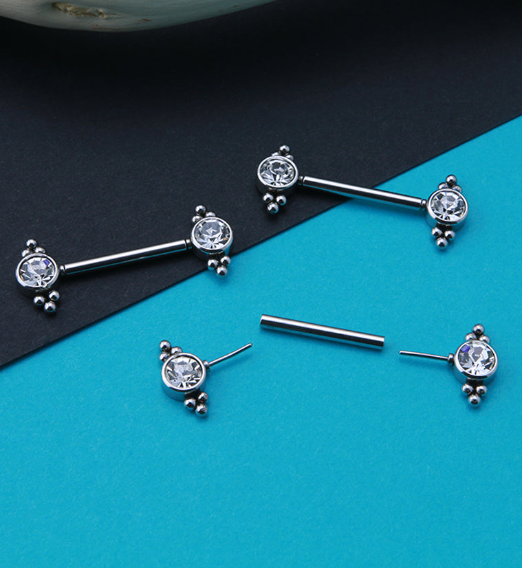 14G Covey Threadless Nipple Ring Barbells