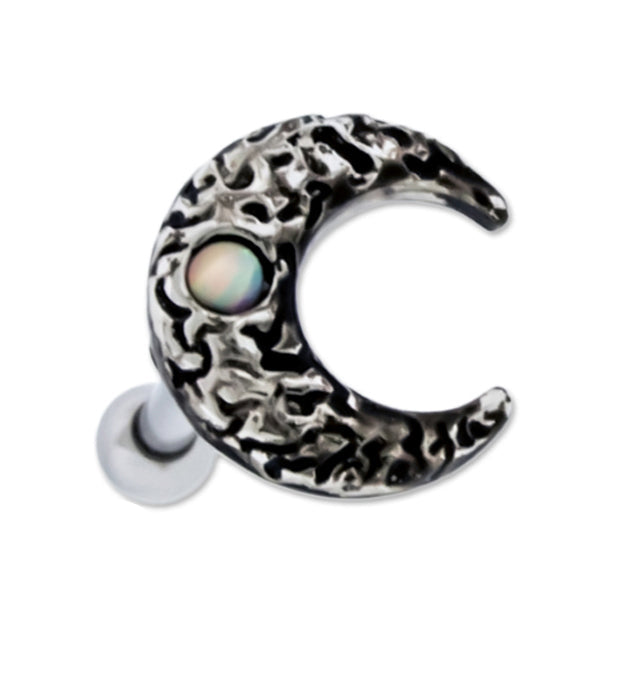 Crecent Moon Tragus / Cartilage Barbell