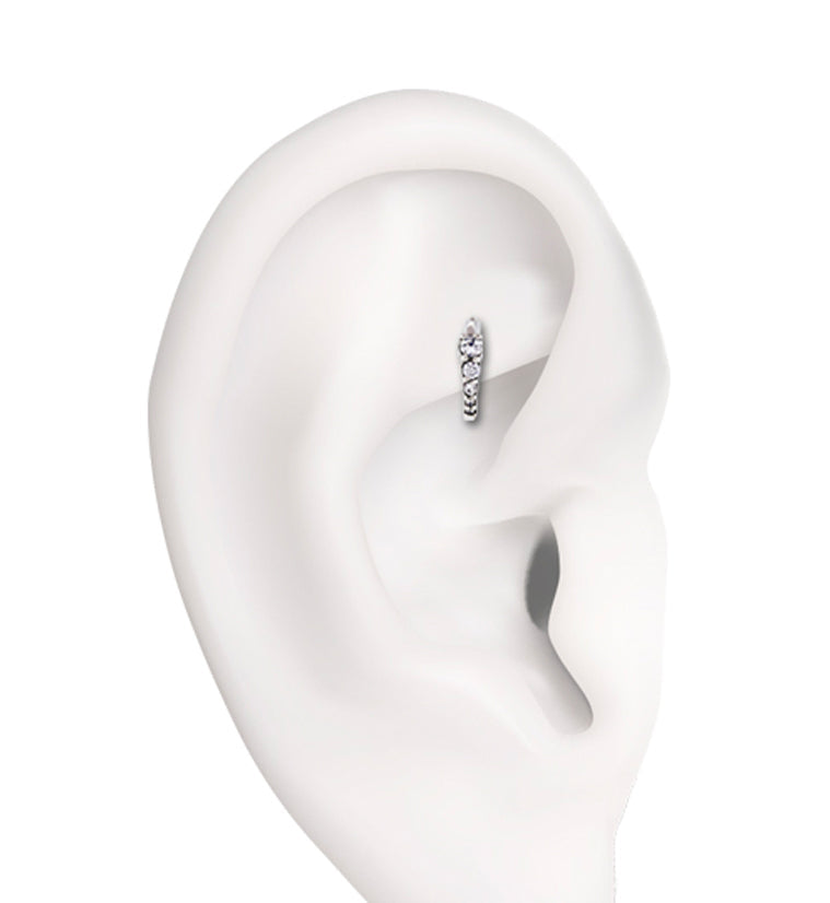 16G Multi Gem CZ Rook Clicker