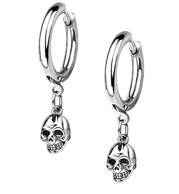 Dangle Skull Stainless Steel Earrings
