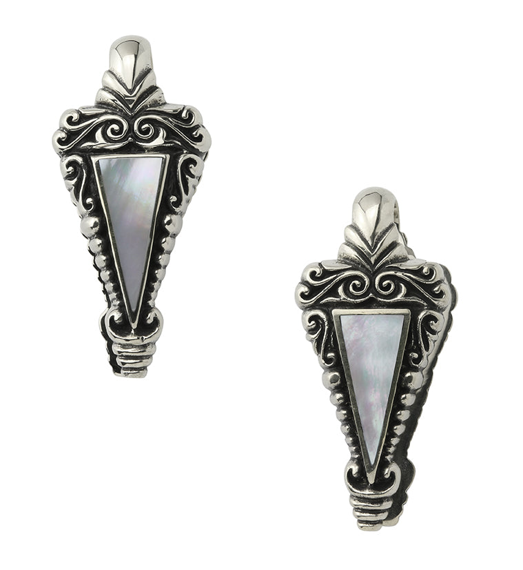 Dart MOP White Brass Ear Weights