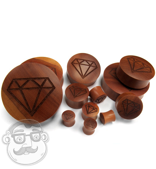 Engraved DiamondWood Plugs