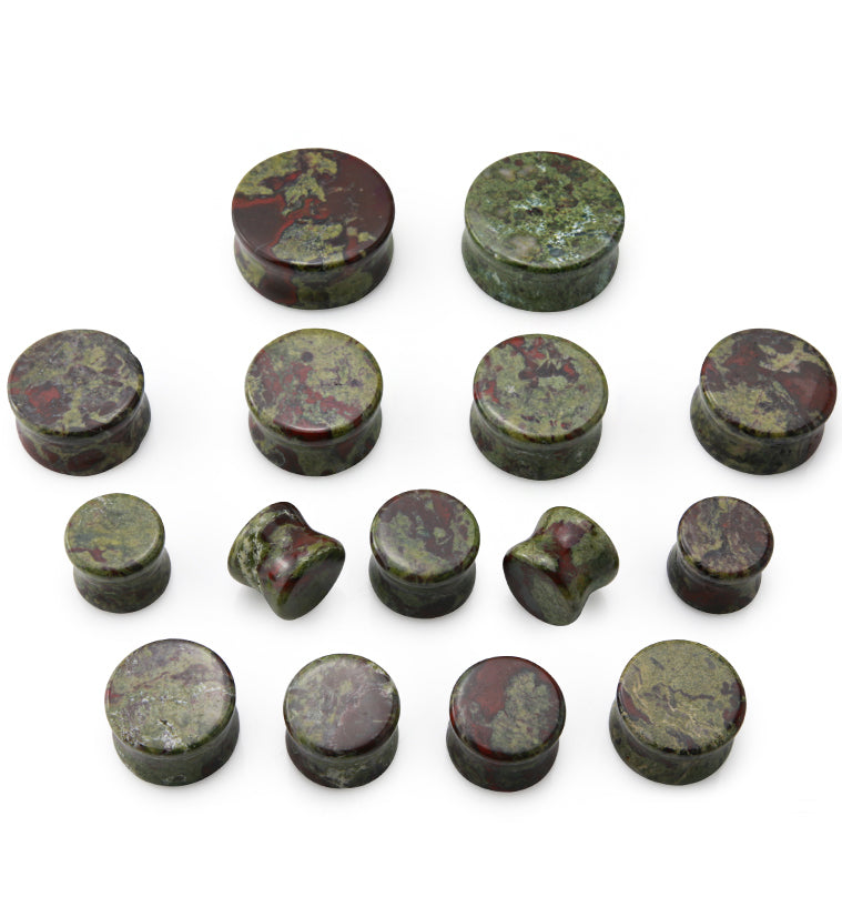 Dragons Blood Jasper Stone Plugs