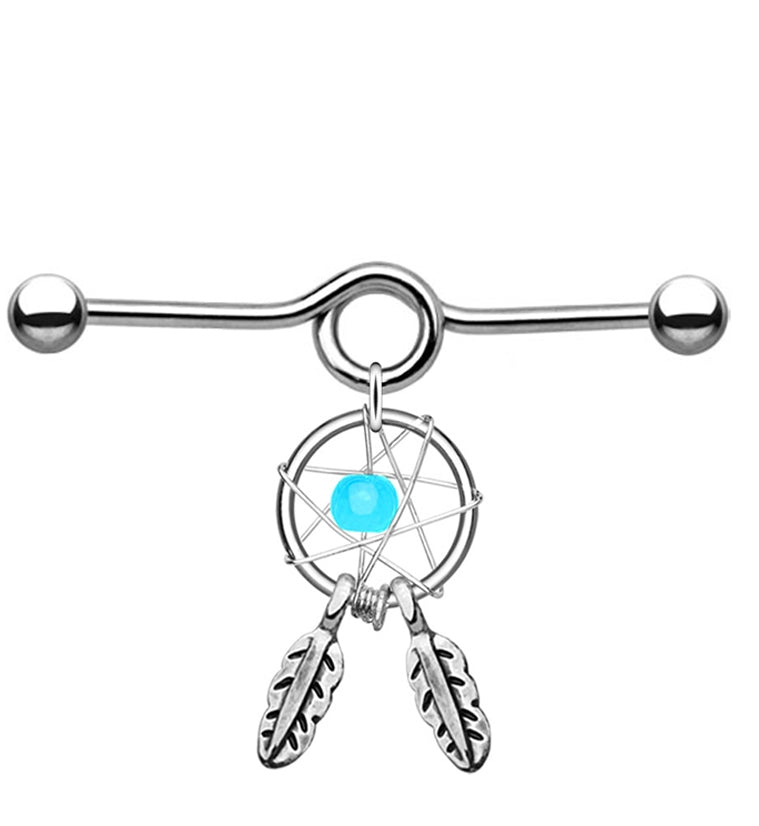Dreamcatcher Industrial Stainless Steel Barbell