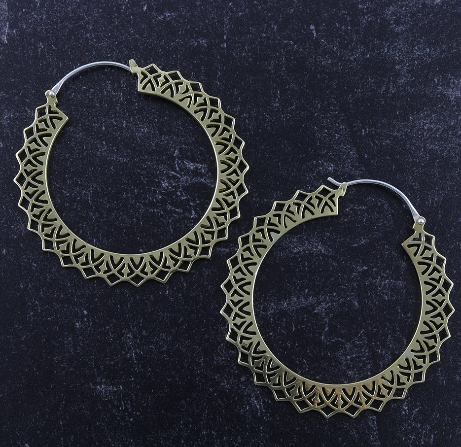 Brink Brass Earrings - Weights