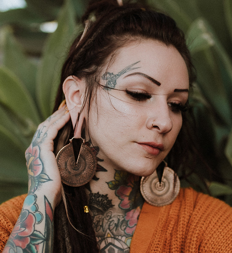 Baroque Copper Ear Weights