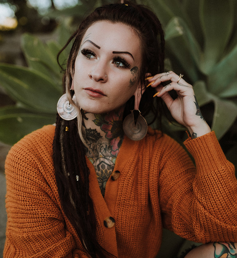 Baroque Copper Ear Weights