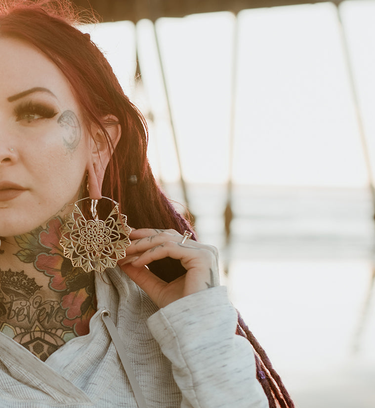 Motley Brass Earrings - Weights