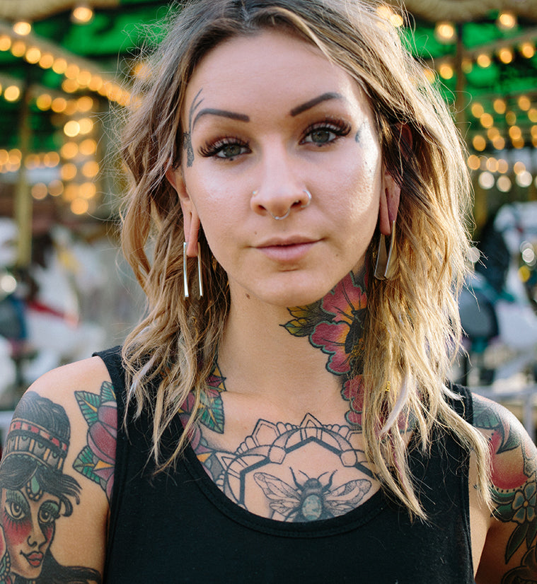 Vane White Brass Ear Weights