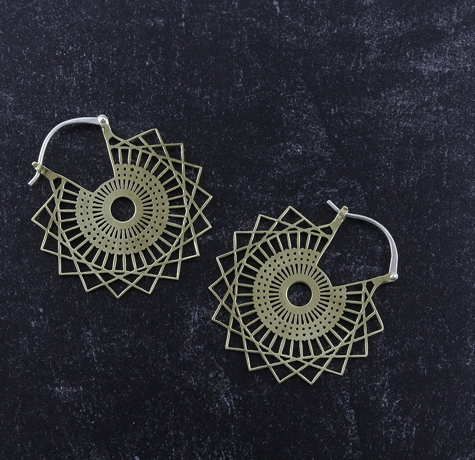 Clash Brass Earrings / Weights