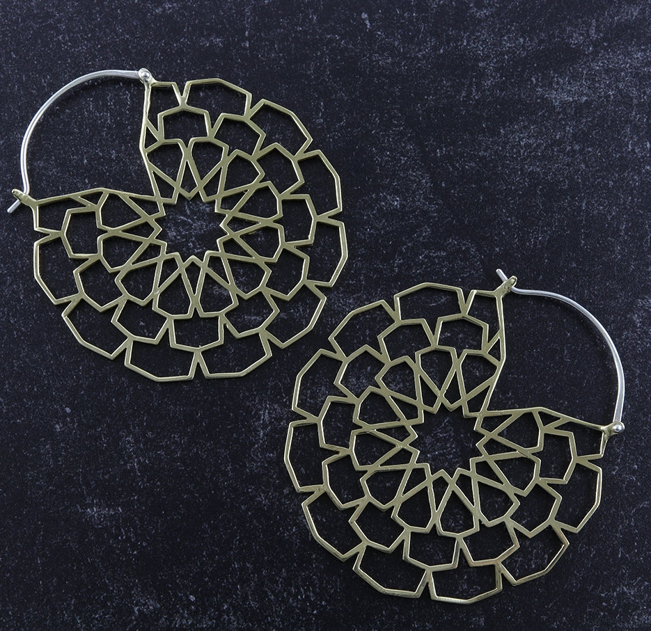 Buxom Brass Earrings / Weights